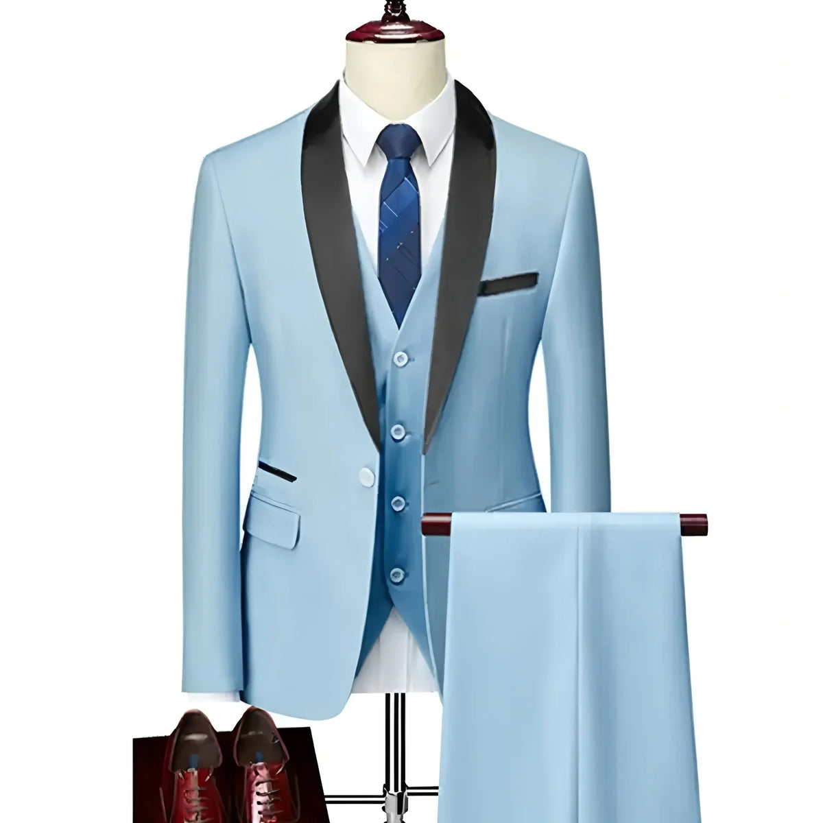 Men's One-Button Slim Fit Suit & Blazer Options