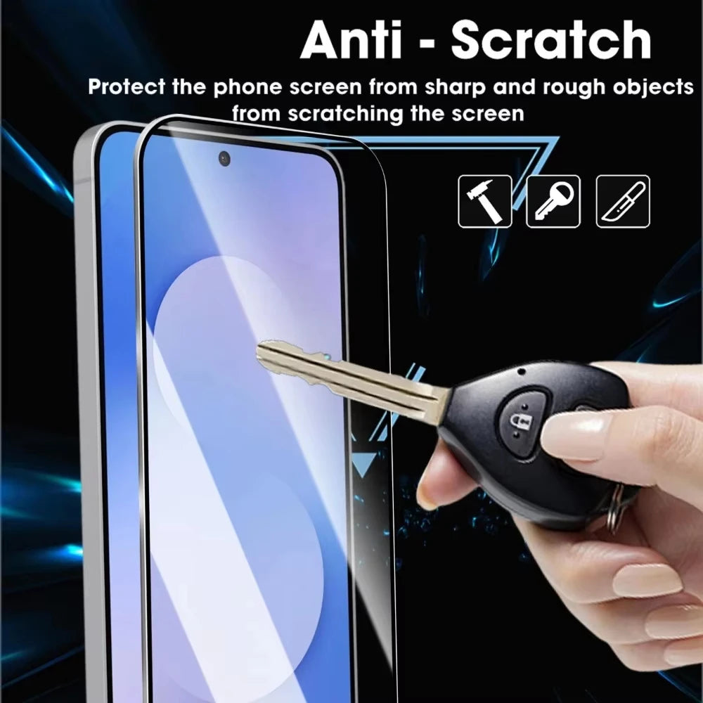 Easy-Install Clear Tempered Glass Screen Protector for Samsung Galaxy A16, A55, A35, A15 5G, A72, A12, A13, A26, A17, A57, A71 5G, A73 5G, A56, A36, A24 4G, A14, A34, A07, A54, A08, A18, A53 5G