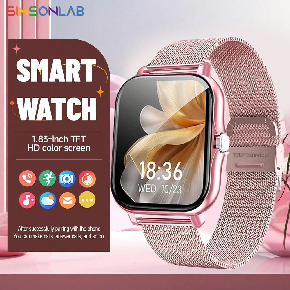 Children's 1.83-Inch Calling Smartwatch with Sleep Features