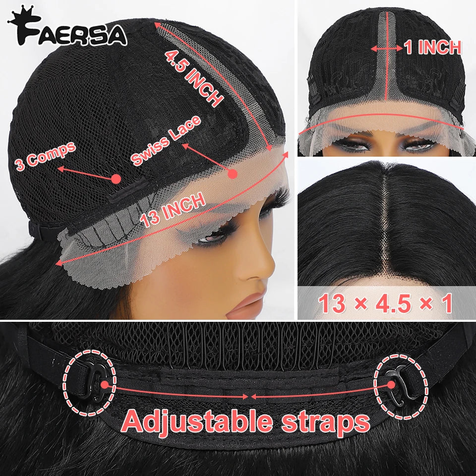 Black Brown Curly Wig Synthetic Lace Front Wig Blonde Orange Lace Wig - OSASCO