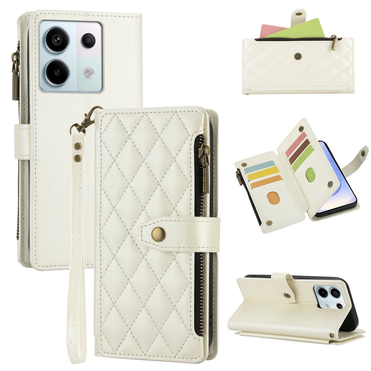 Multi-Card Flip Wallet Phone Case for Redmi Note 9S, Redmi Note 9 Pro, Redmi Note 8, Redmi Note 8 Pro, Redmi Note 11 4G, Redmi Note 12S, Redmi Note 11S, Redmi Note 11 Pro, Redmi Note 10 4G, Redmi Note 10 5G, Redmi Note 9 4G & More Models