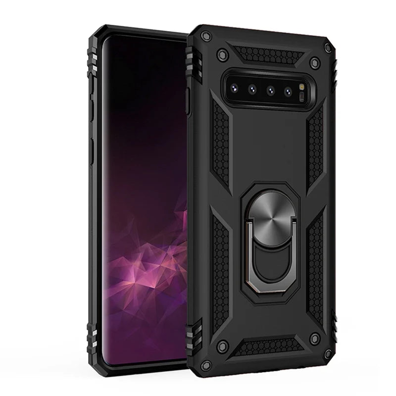 Ring Stand Phone Case for Samsung Galaxy S10, Note 9, S10 Plus, S10E, S9, S8 Plus, Note 8, S9 Plus, A50, S8, A70, A20, S10 5G, A40, A30