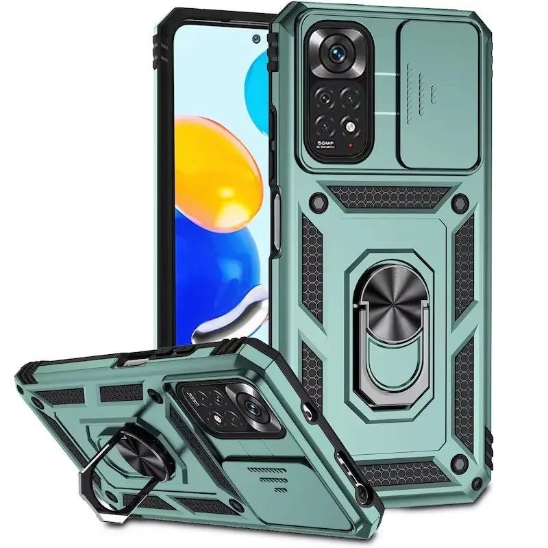 Kickstand Phone Case for Redmi Note 12 Pro 5G, Redmi Note 12 Pro 4G, Redmi Note 11 4G, Redmi Note 11S 4G, Redmi Note 13 Pro 5G, Redmi Note 13 Pro 4G, Redmi Note 12 5G, Redmi 12C, Redmi Note 11 Pro 5G, Redmi Note 11 Pro & More Models