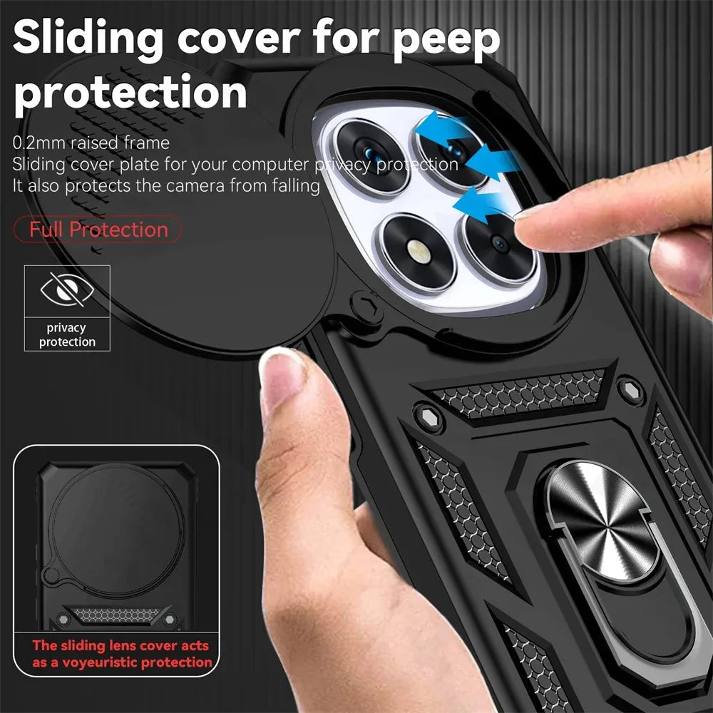Kickstand Phone Case for Redmi Note 14 Pro 4G (Global), Redmi Note 14 4G (Global), Redmi Note 14 Pro+, Redmi 14C 5G, Redmi Note 14 Pro 5G (Global), Redmi Note 14 5G (Global)
