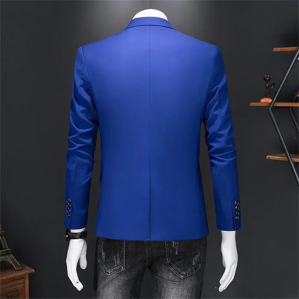 Men's Solid-Colour Business Blazer