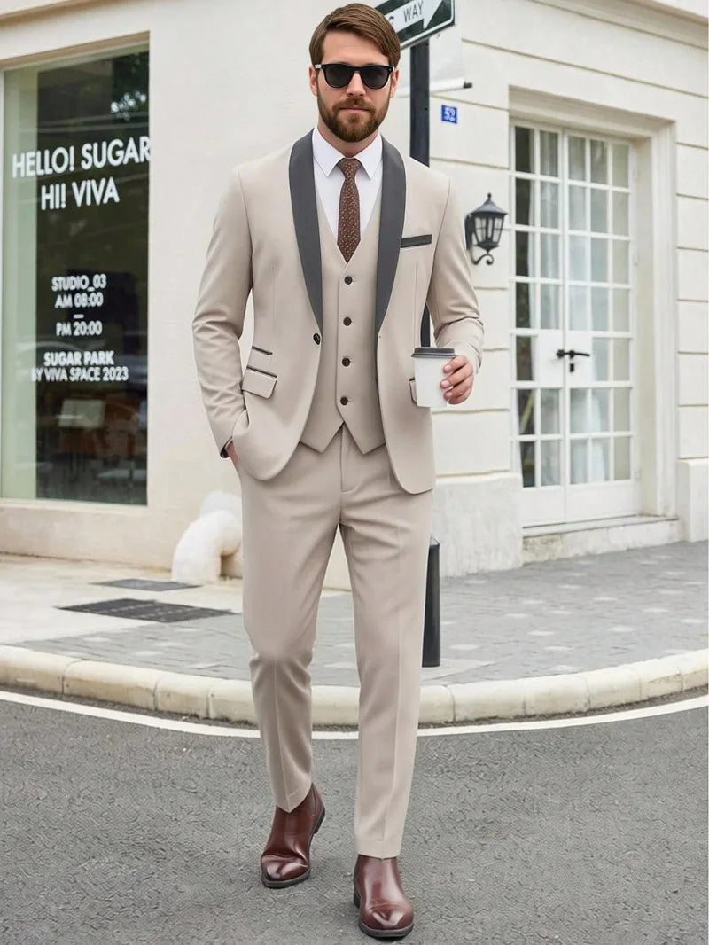 Men's Slim Fit Formal Suit & Blazer Options