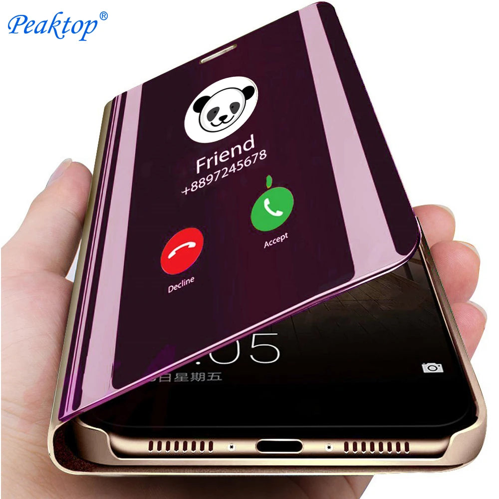 Mirror Flip Phone Case for Samsung Galaxy A20, A30, A50, A70