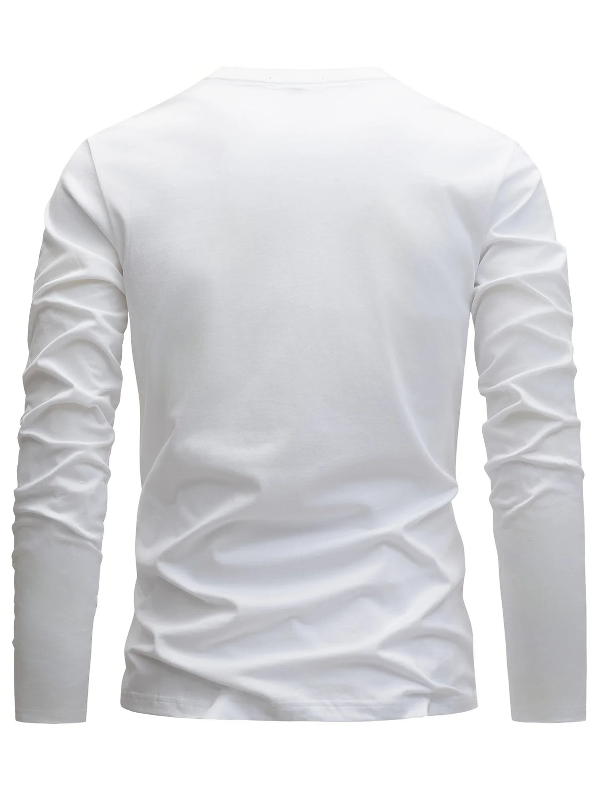 Men's Letter Print Long-Sleeve Casual T-Shirt