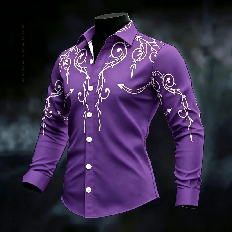 Men's Graphic Print Casual Shirt