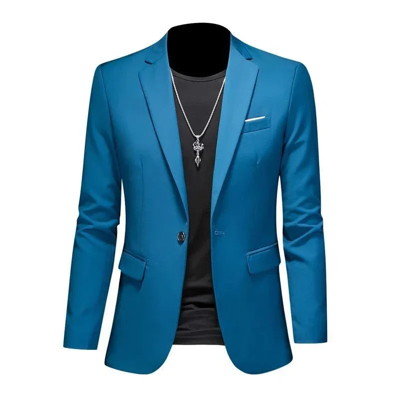 Men's Solid-Colour Business Blazer