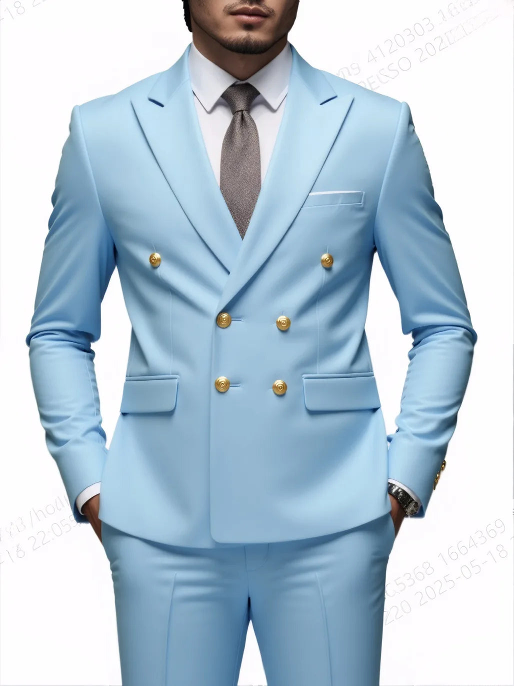 Men's Double-Breasted Occasion Suit