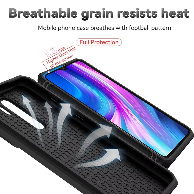 Kickstand Phone Case for Redmi 9C, Redmi 9C NFC, Redmi 9A, Redmi 10 4G, Redmi Note 9S, Redmi Note 9 Pro, Redmi Note 8 Pro, Redmi Note 10 Pro, Redmi 10A, Redmi 10C, Redmi Note 10 4G, Redmi Note 10S