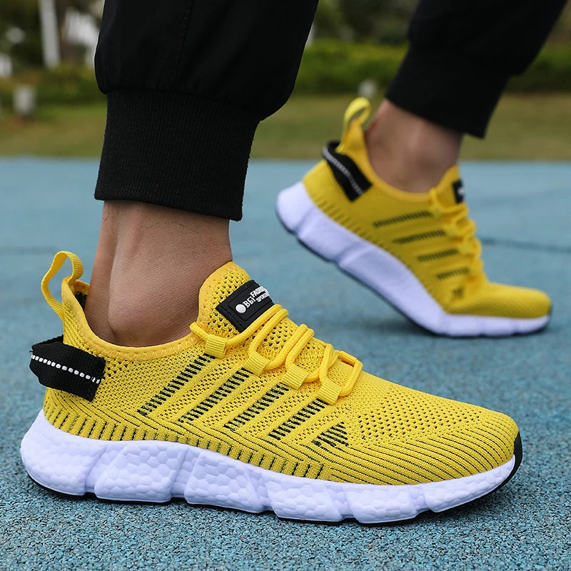 Men's Soft-Sole Mesh Sneakers