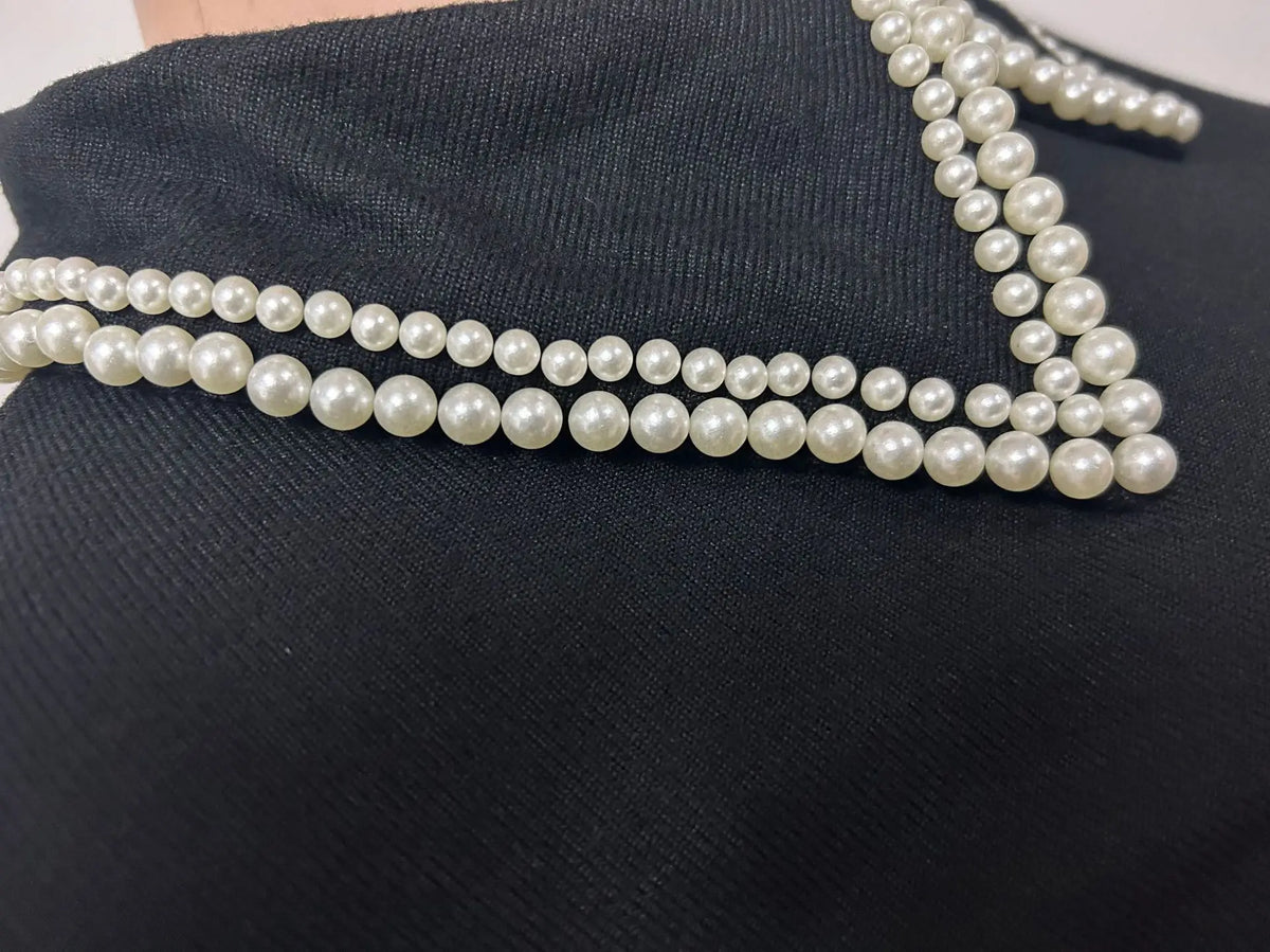 Women's Pearl-Detail Top & Wide-Leg Pants Set