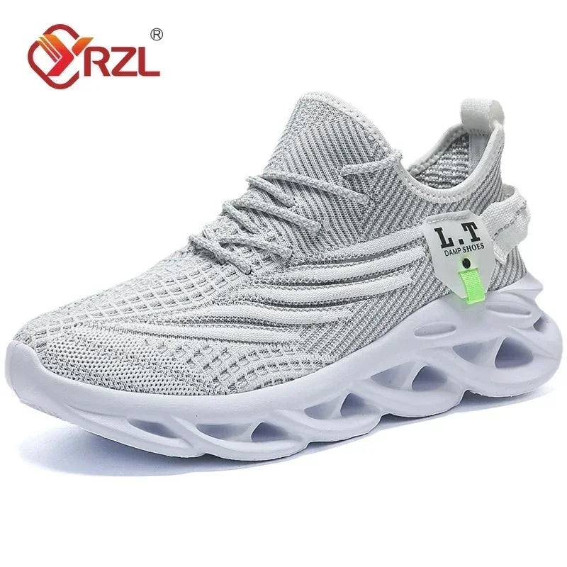 Unisex Black Mesh Jogging-Style Sneakers