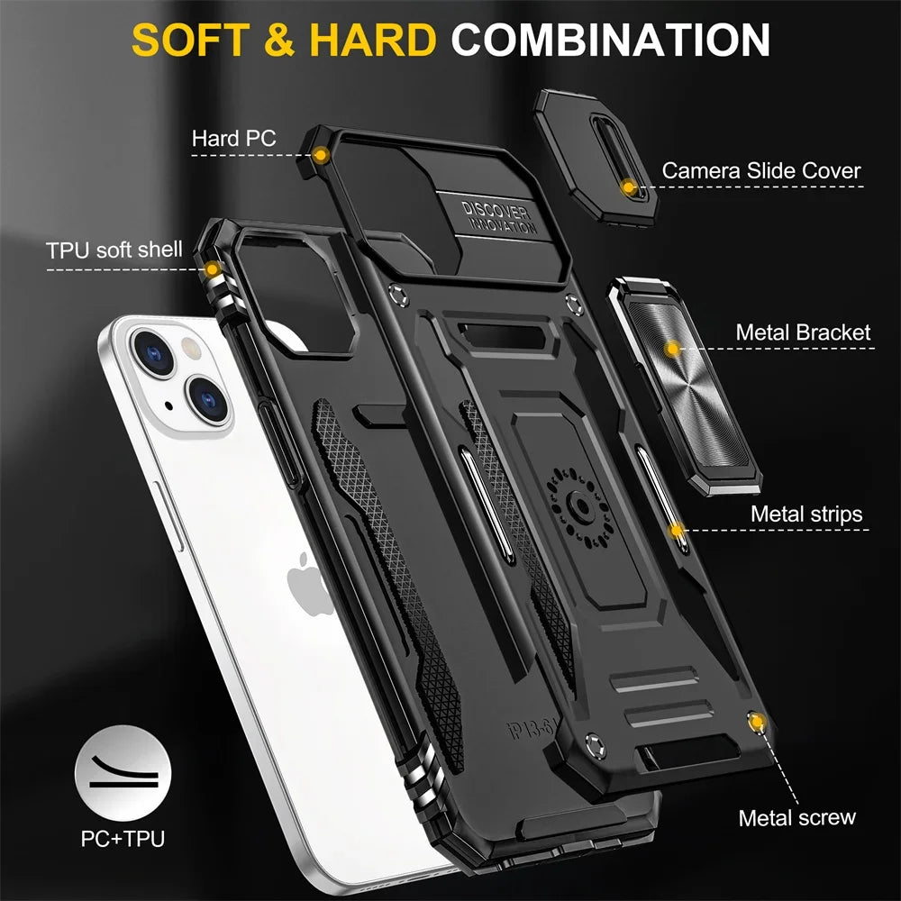 Ring Stand Phone Case for iPhone 13, iPhone 13 Pro, iPhone 12 Pro Max, iPhone 12 Pro, iPhone 12, iPhone 11 Pro Max, iPhone 11 Pro, iPhone 11, iPhone 15 Pro Max, iPhone 15 Plus, iPhone 15 Pro, iPhone 15, iPhone 14 Pro Max & More Models