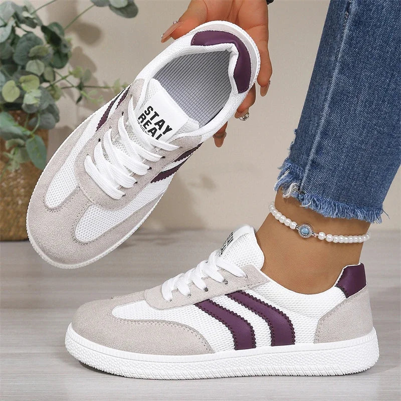 Women's Air Mesh Lace-Up Sneakers
