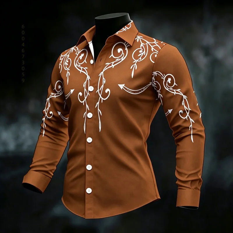 Men's Graphic Print Casual Shirt