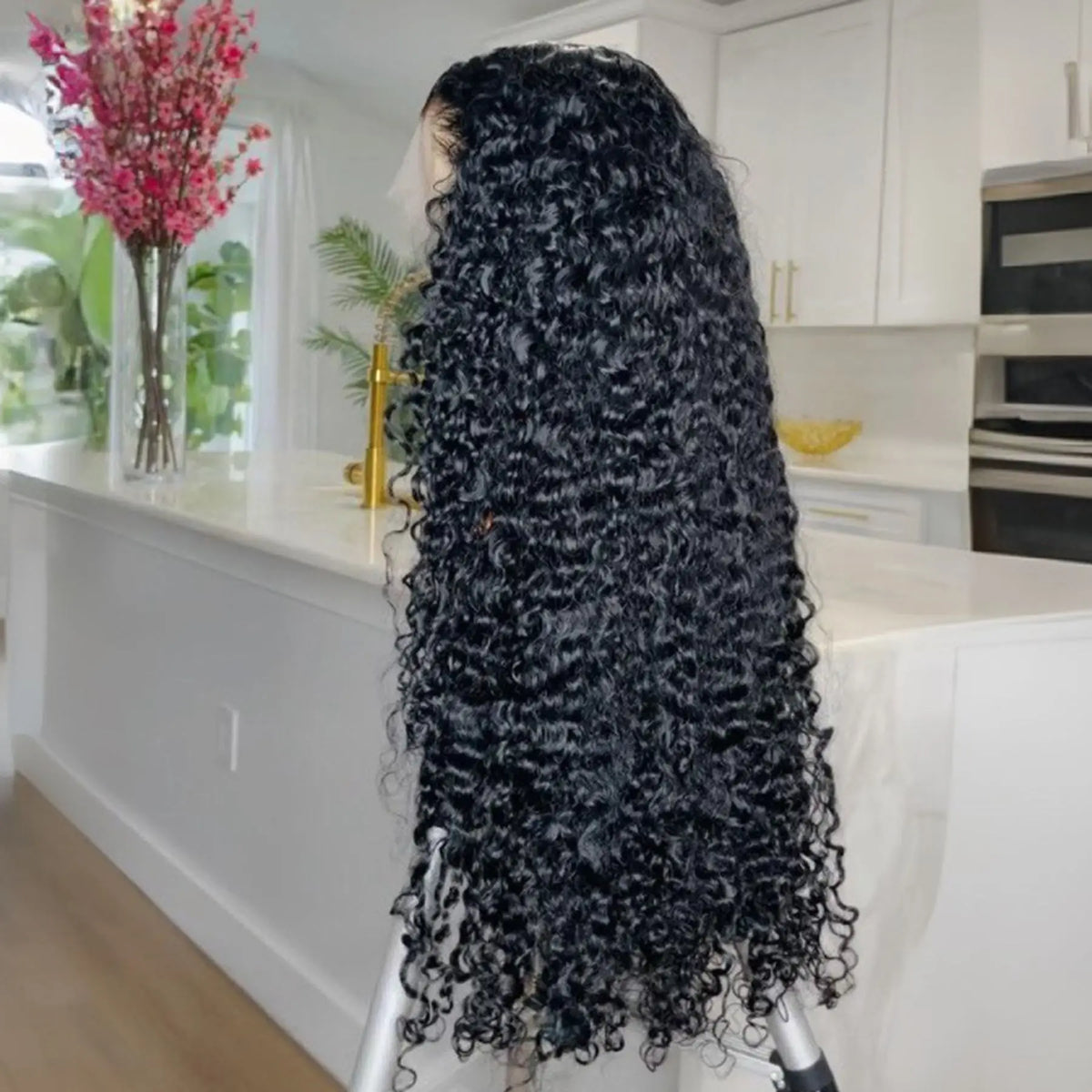 Jerry Curly HD Full Lace Frontal 13x4x1 Wig Preplucked with Baby Hair - OSASCO
