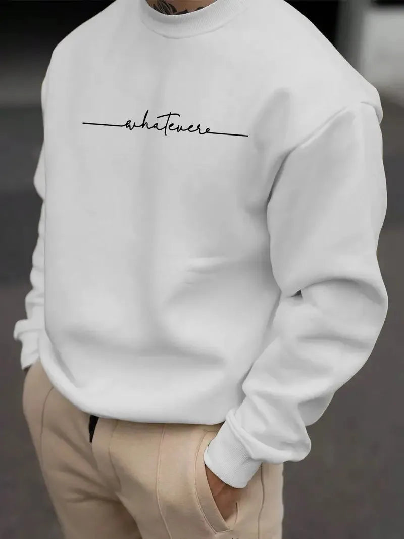 Men's Letter Print Casual Hoodie
