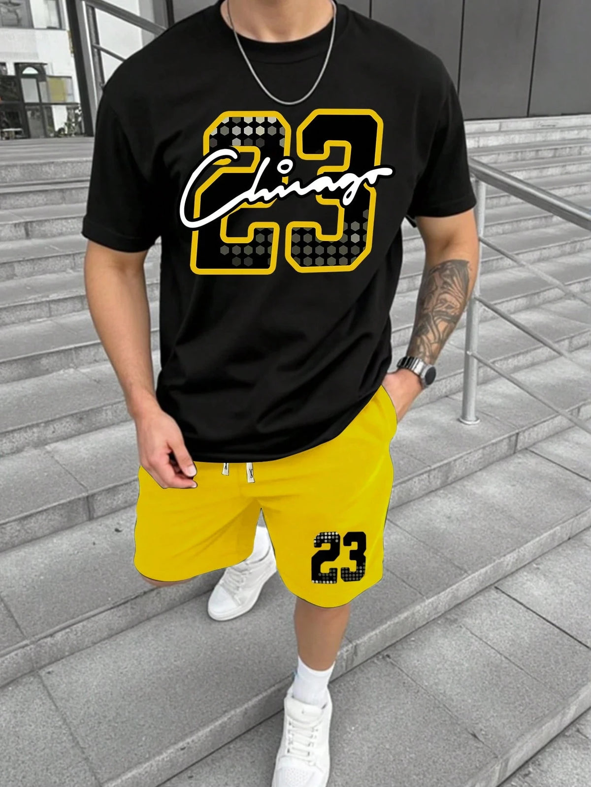 Men's Top & Shorts Set