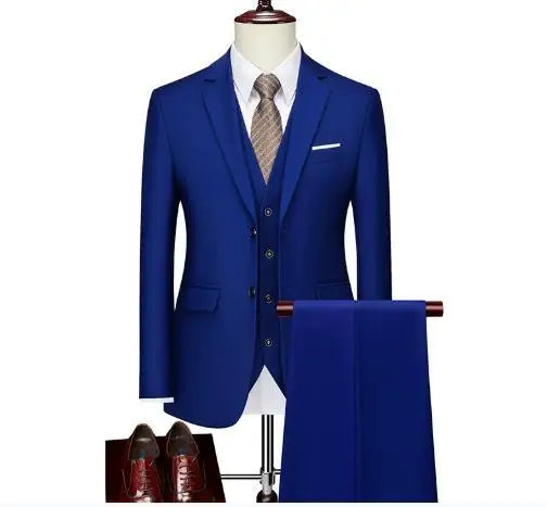 Men's Double-Breasted Three-Piece Suit