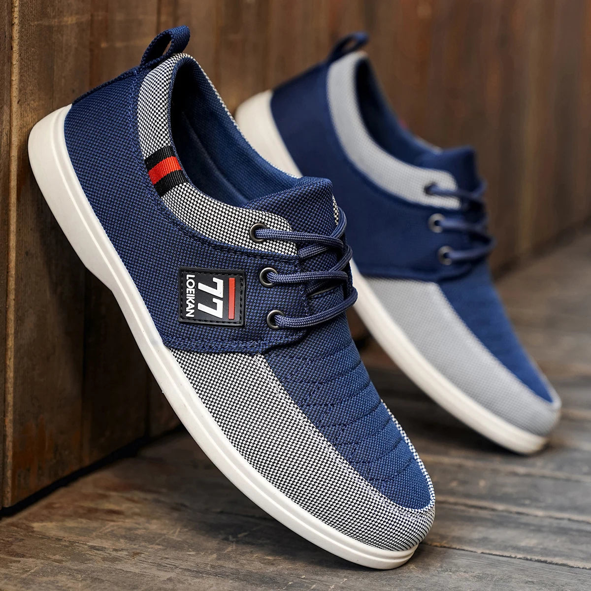 Baskets en toile pour homme