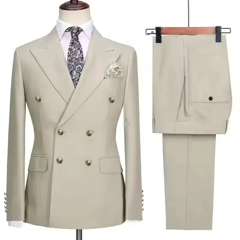 Men's Double-Breasted Blazer & Trouser Set
