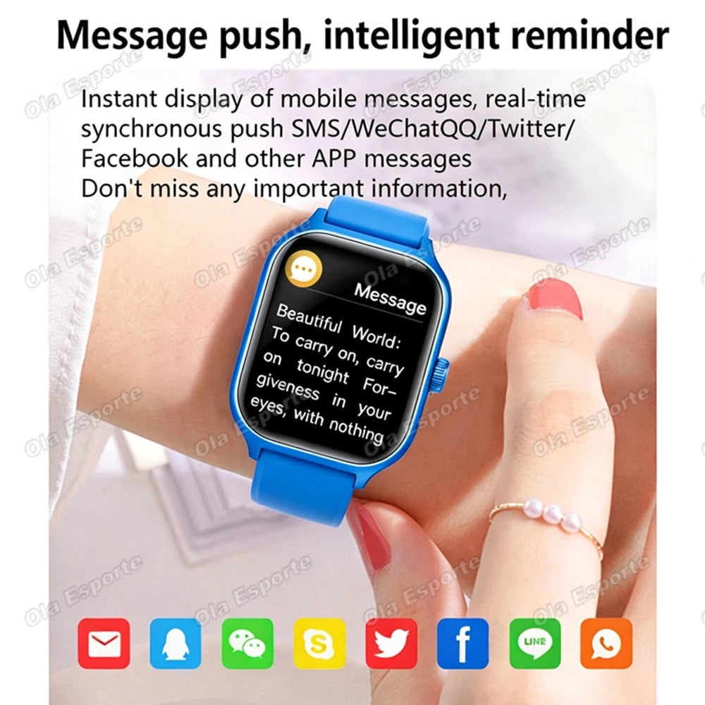 2.01-Inch Calling Smartwatch with Message Alerts