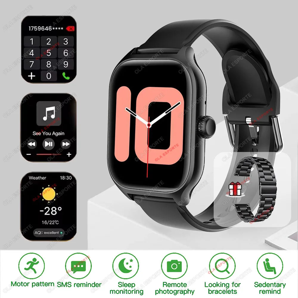 Outdoor 2.01-Inch Calling Smartwatch with Custom Dial