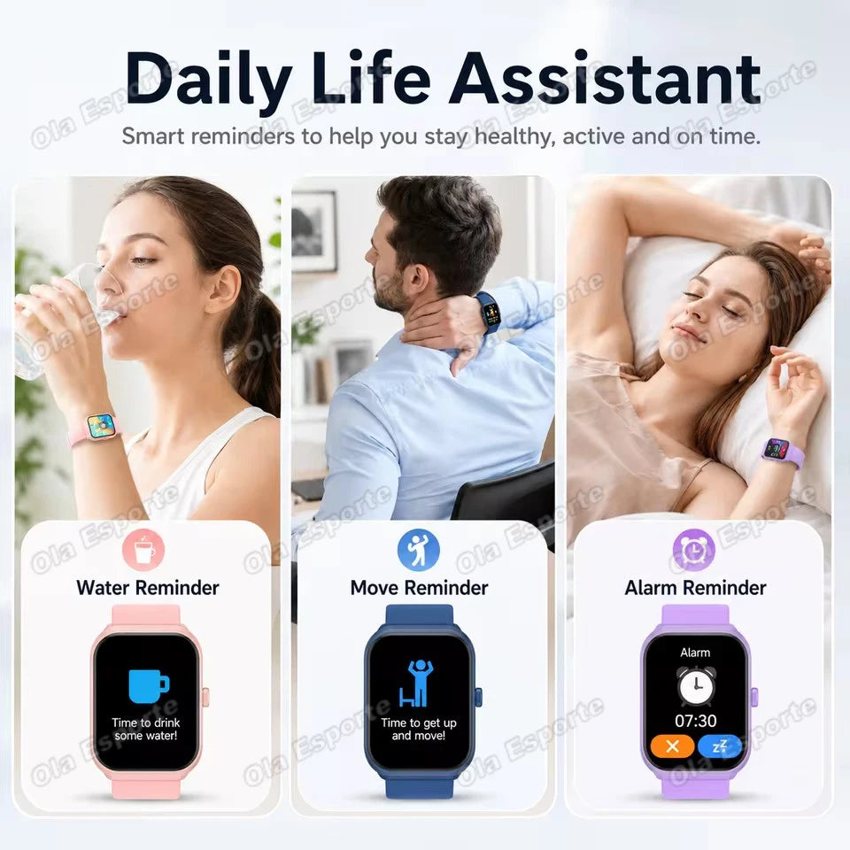 2.01-Inch Calling Smartwatch with Message Alerts