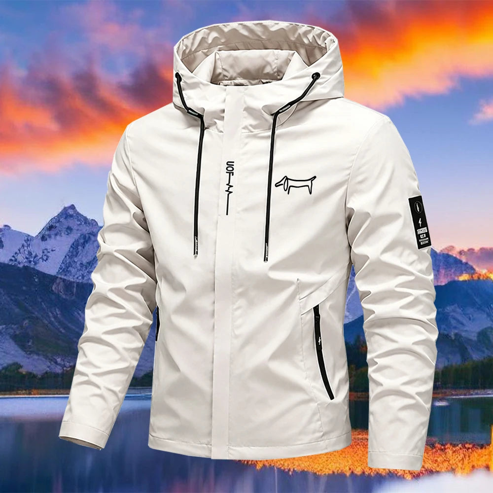 Men's Hooded Zip-Up Jacket