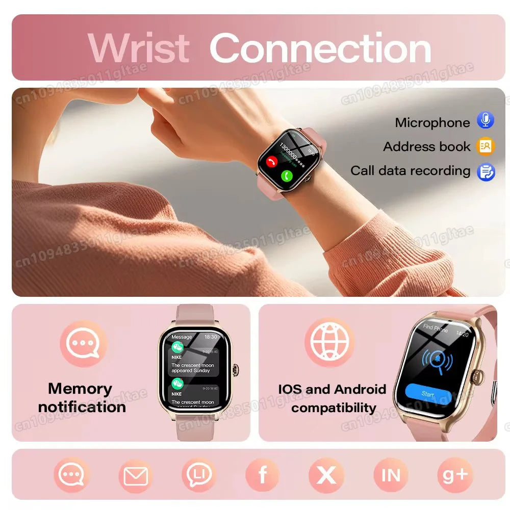 1.44-Inch Calling Smartwatch with Sleep Features