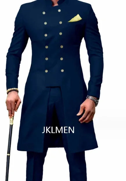 Men's Double-Breasted Wedding Suit