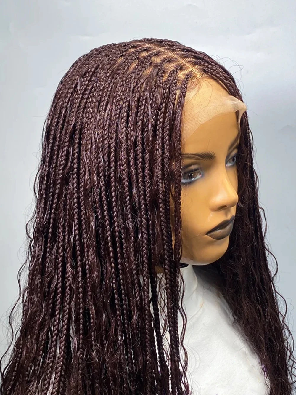 Boho Ombre Honey Blonde Full Lace Wig HD Lace Braided Twist Wig Updo - OSASCO