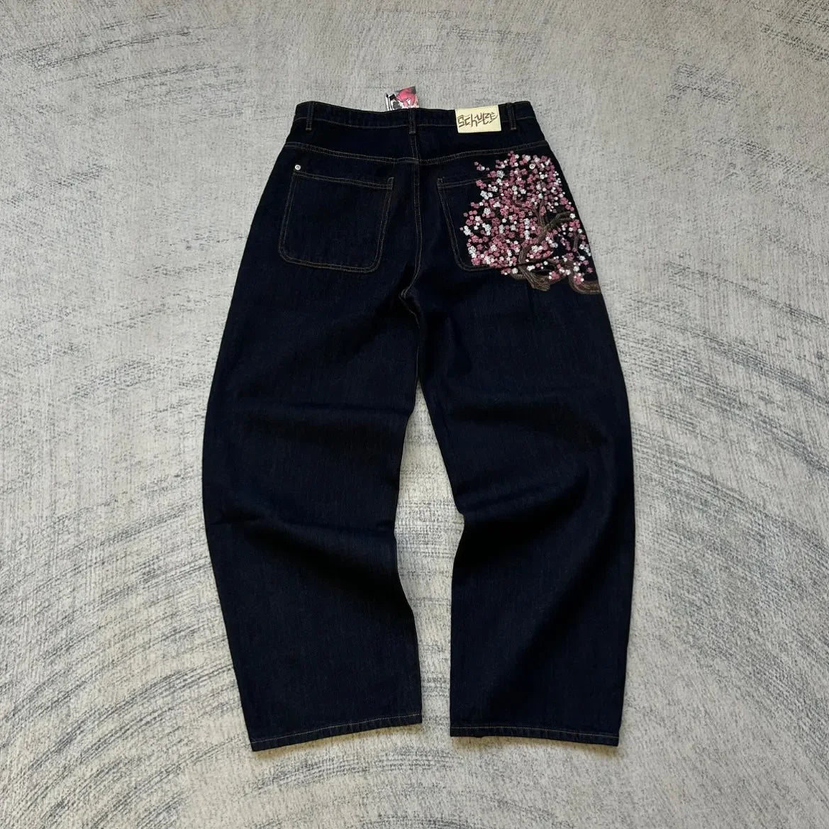 Women's High-Waist Wide-Leg Utility Jeans — product view