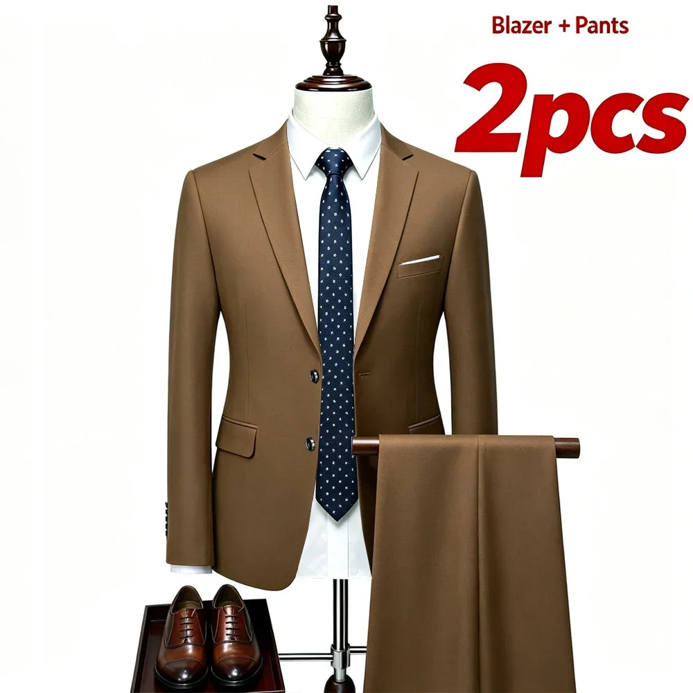 Men's Slim Fit Suit — Two- and Three-Piece Options