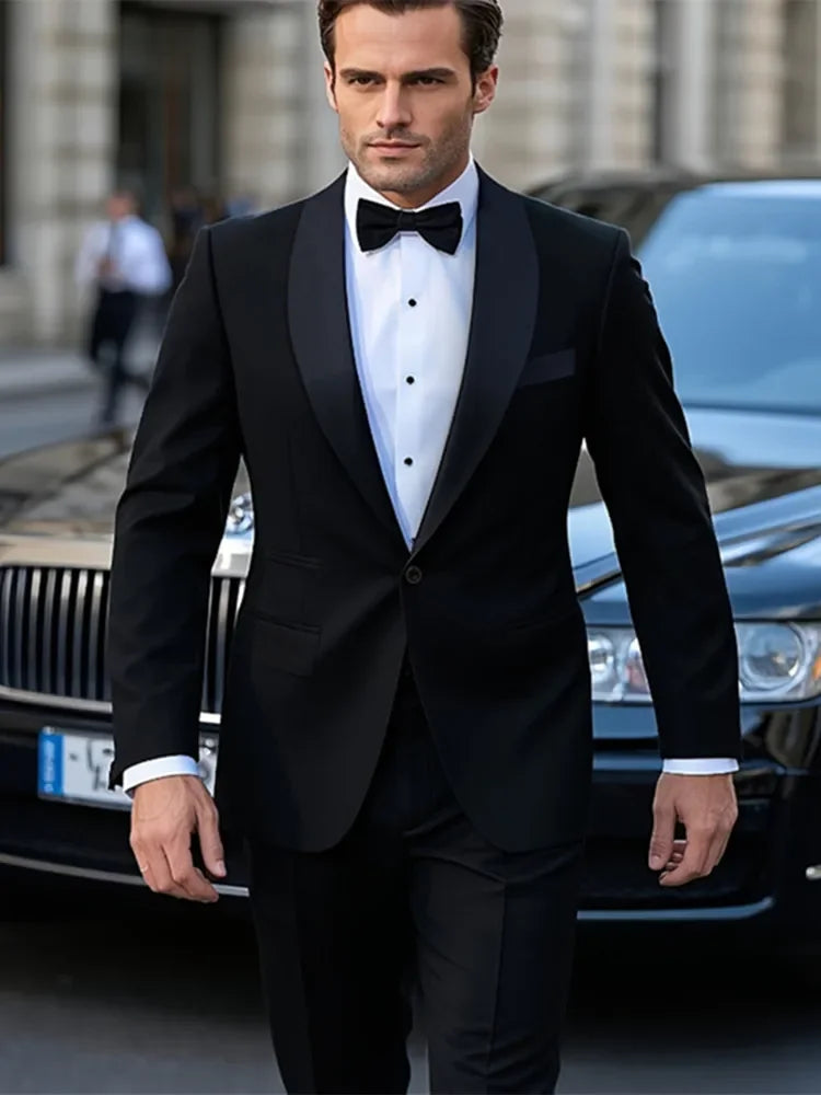 Men's One-Button Two-Piece Suit