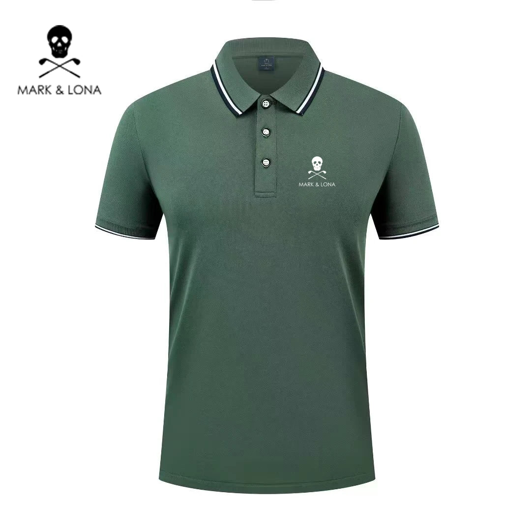 Men's Graphic Print Short-Sleeve Polo Shirt