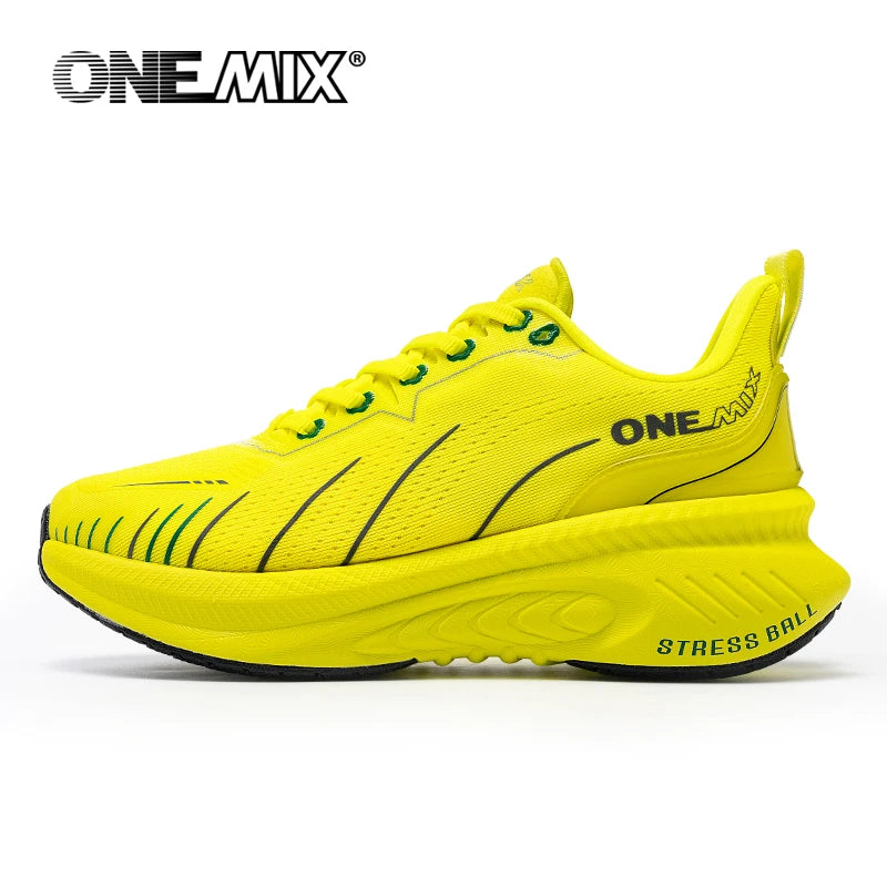 Unisex White Cushioned Running-Style Shoes