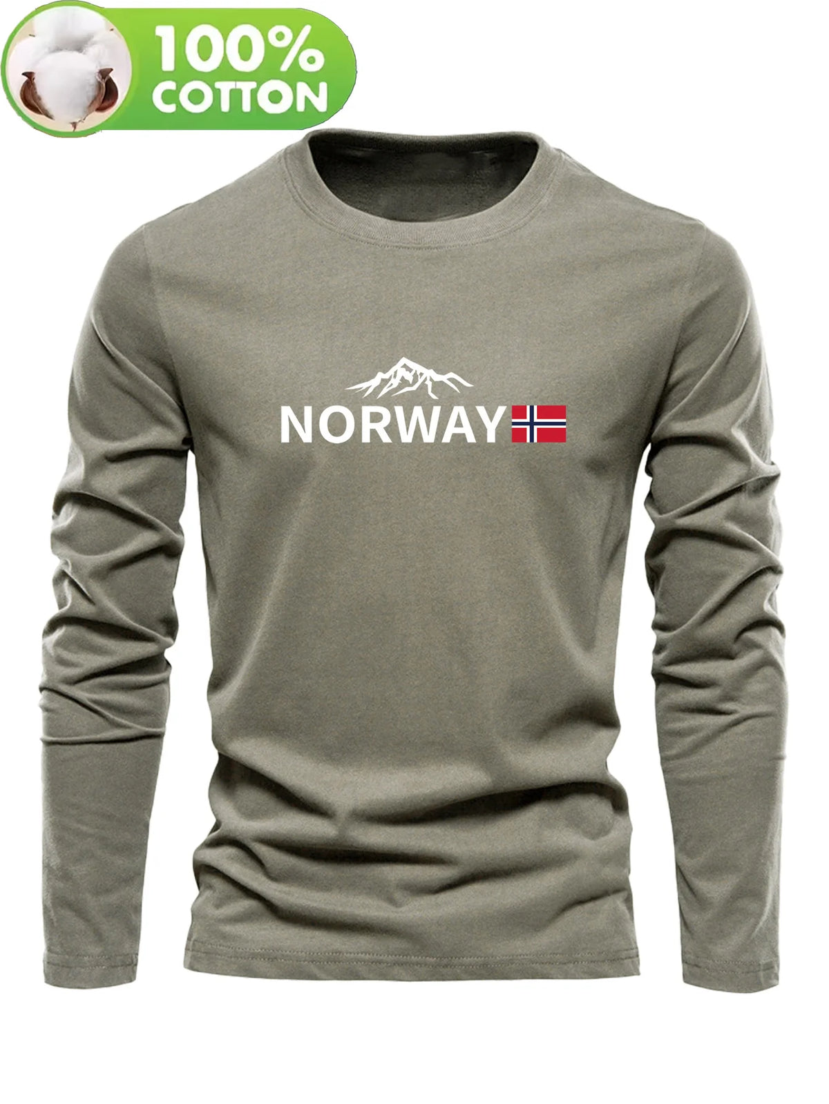 Men's Long-Sleeve Casual T-Shirt