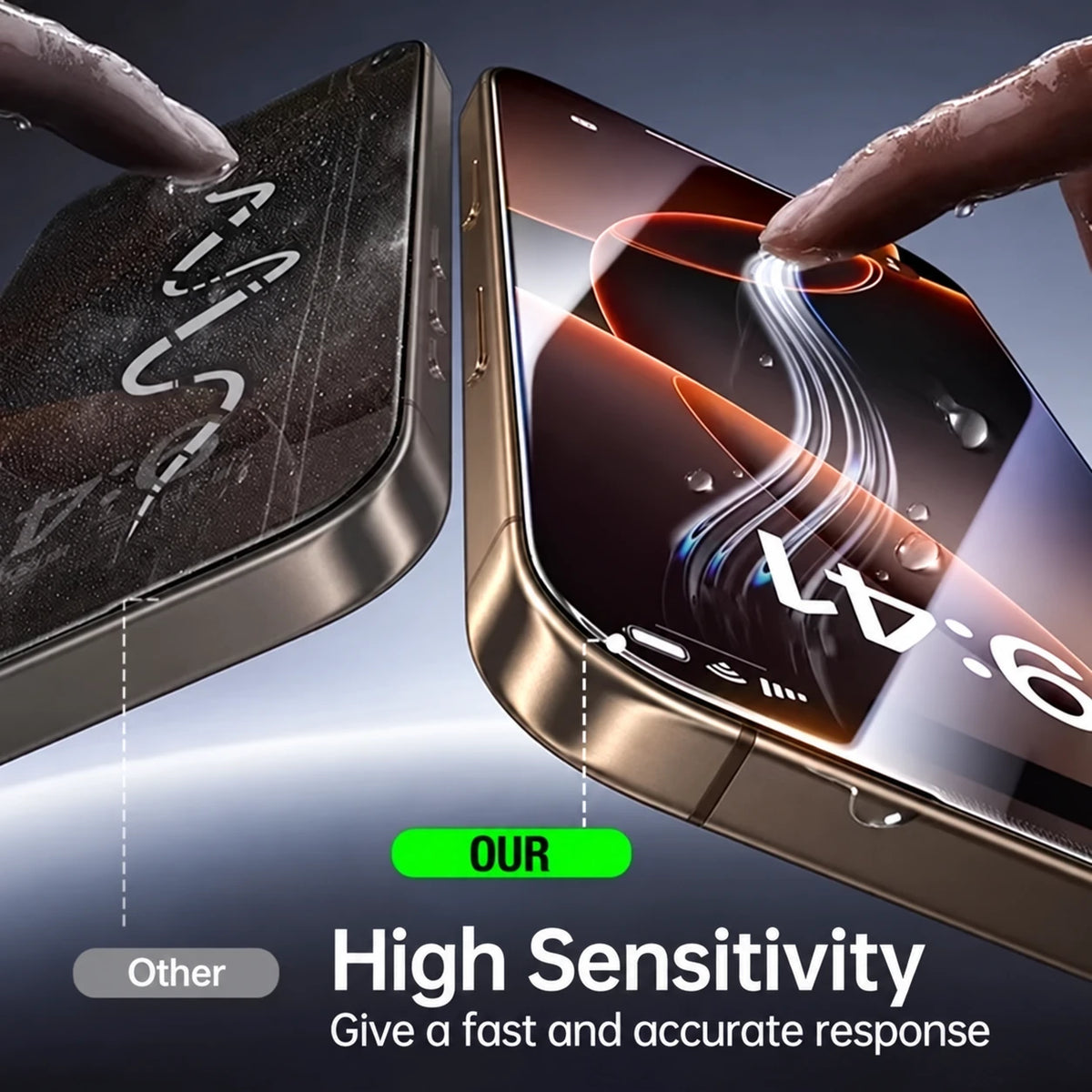 Easy-Install Tempered Glass Screen Protector for iPhone 18 Pro, iPhone 17 Pro, iPhone 18 Pro Max, iPhone 17, iPhone Air, iPhone 17 Pro Max, iPhone 16e, iPhone 15 Plus, iPhone X, iPhone 14, iPhone 13, iPhone 15, iPhone 12 & More Models
