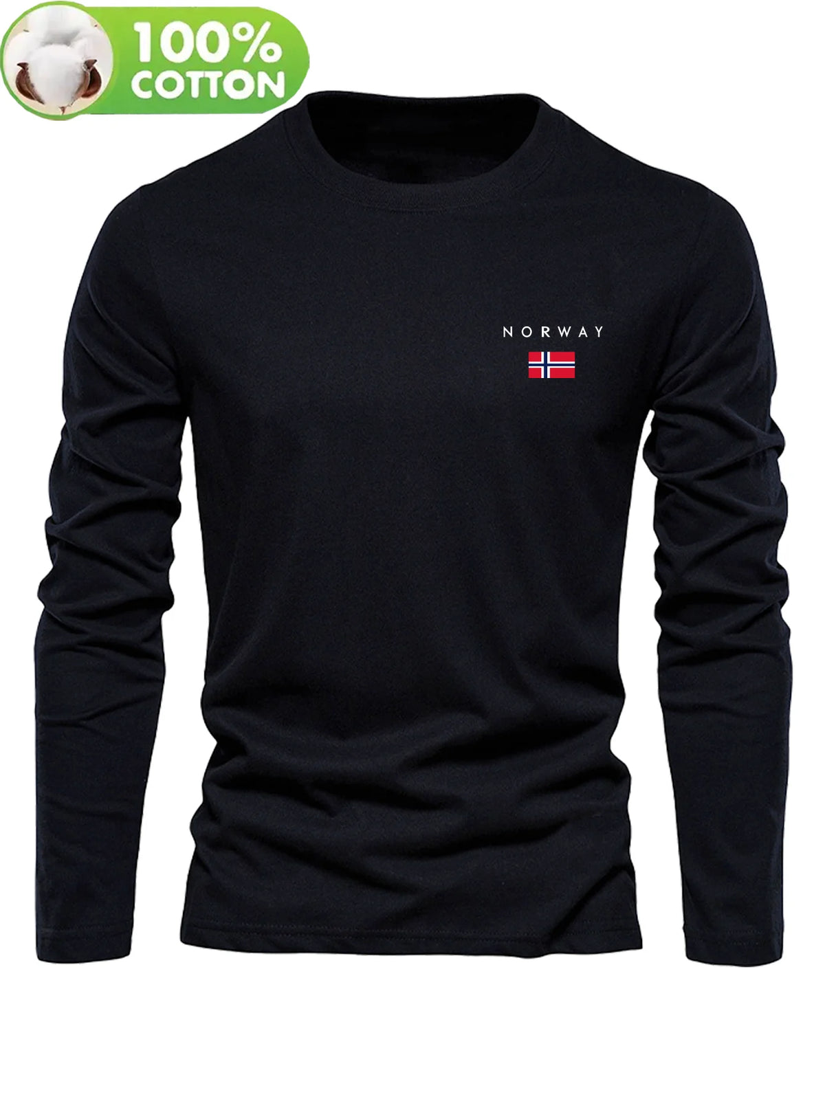 Men's Long-Sleeve Casual T-Shirt