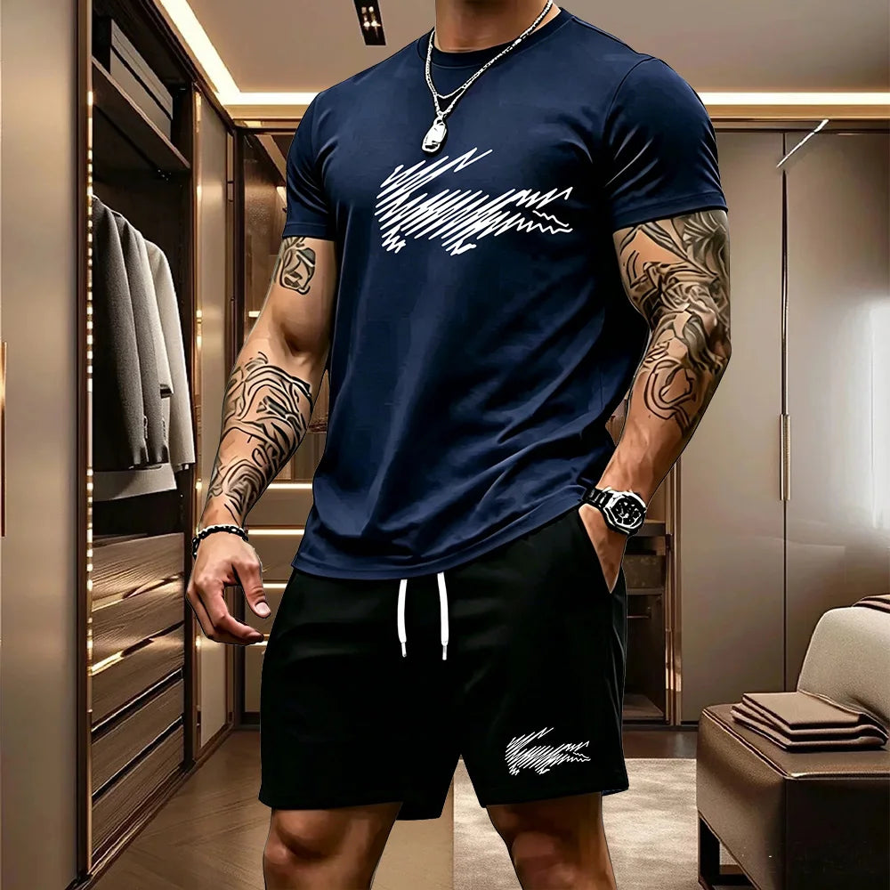 Men's Top & Shorts Set