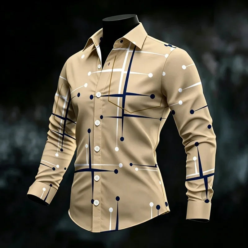 Men's Long-Sleeve Casual Shirt