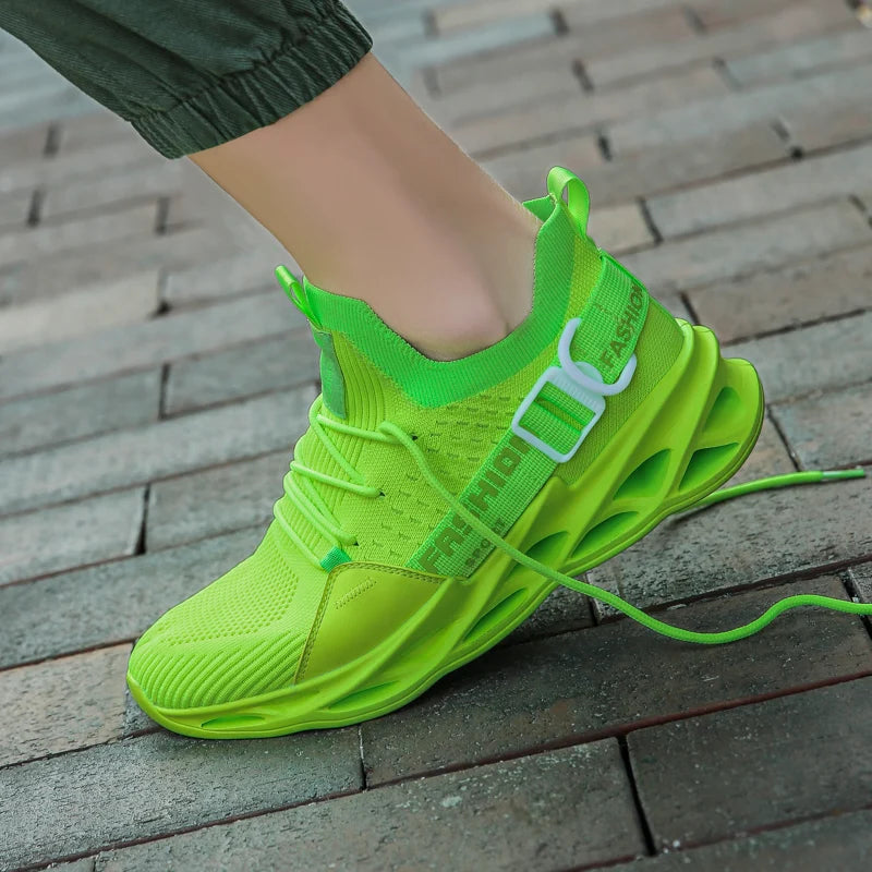 Unisex Thick-Sole Mesh Sneakers