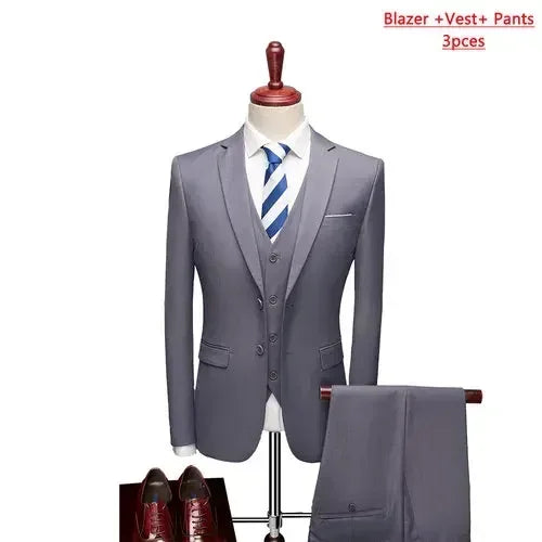 Men's Slim Fit Suit — Two- and Three-Piece Options