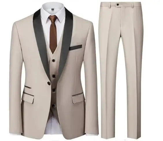 Men's Black Three-Piece Occasion Suit