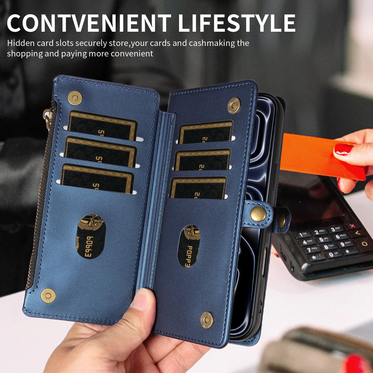 Crossbody Wallet Phone Case with Coin Pocket for iPhone 12 mini, iPhone 12 Pro, iPhone 11, iPhone 12 Pro Max, iPhone 11 Pro, iPhone 11 Pro Max, iPhone XS Max, iPhone XS, iPhone 14 Plus, iPhone 14 Pro Max, iPhone 13, iPhone 14 Pro & More Models