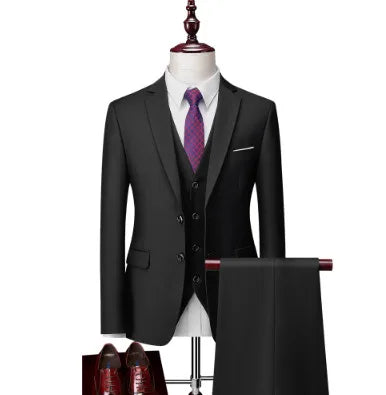 Men's Double-Breasted Three-Piece Suit